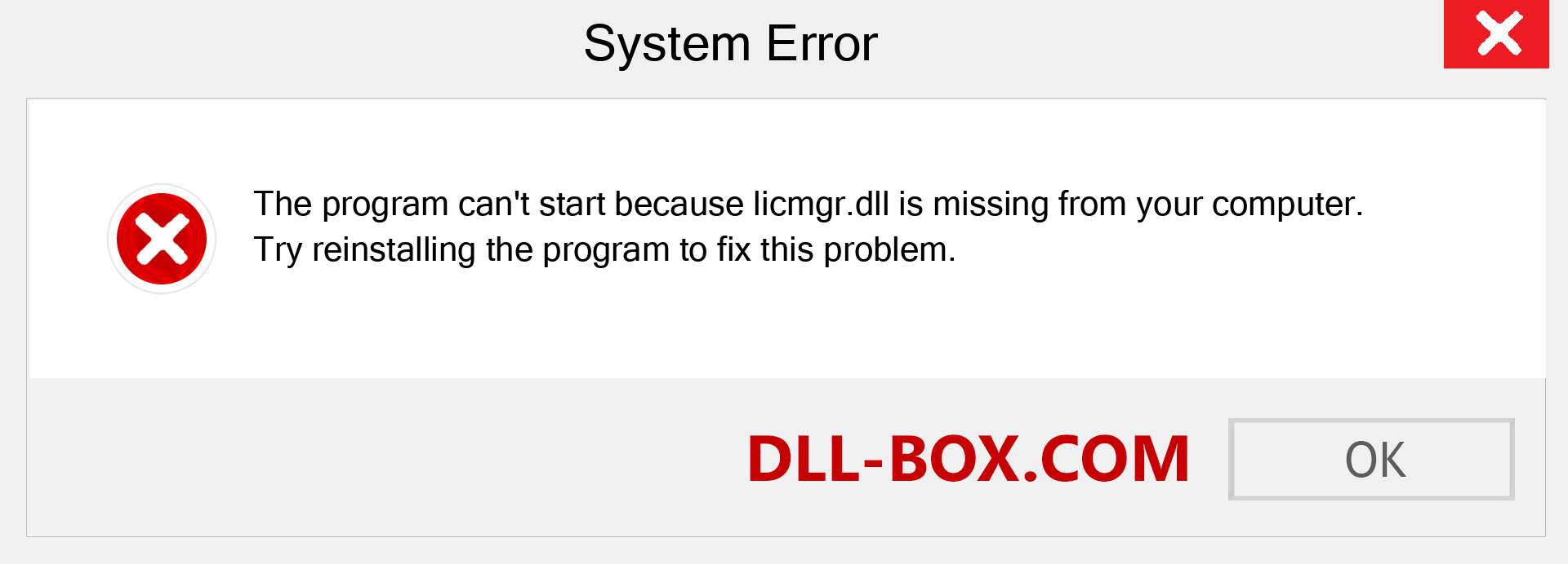  licmgr.dll file is missing?. Download for Windows 7, 8, 10 - Fix  licmgr dll Missing Error on Windows, photos, images