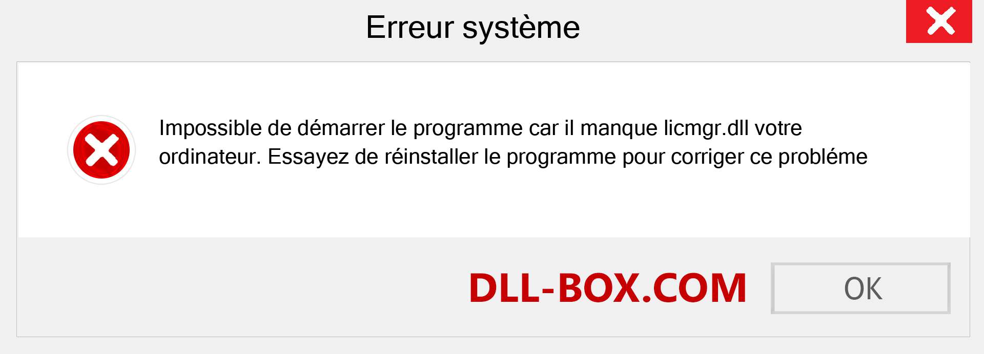 Le fichier licmgr.dll est manquant ?. Télécharger pour Windows 7, 8, 10 - Correction de l'erreur manquante licmgr dll sur Windows, photos, images